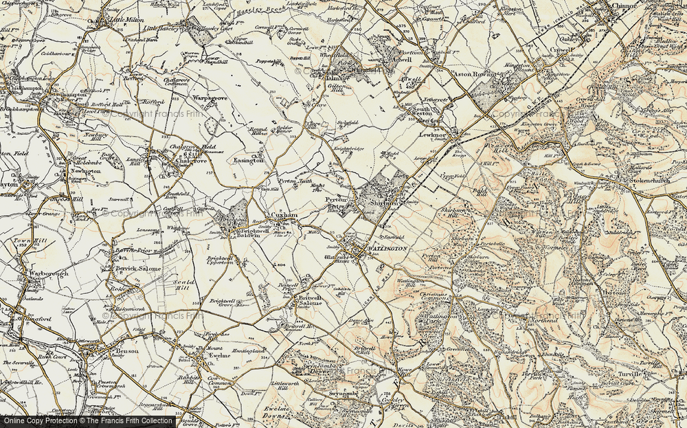 Old Map of Pyrton, 1897-1899 in 1897-1899