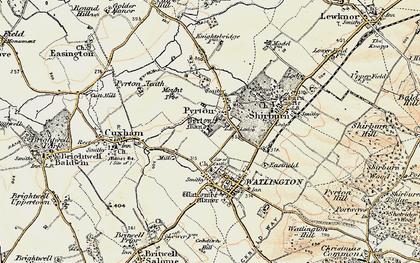 Old map of Pyrton in 1897-1899