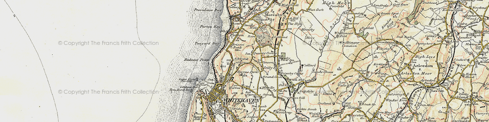 Old map of Quality Corner in 1901-1904