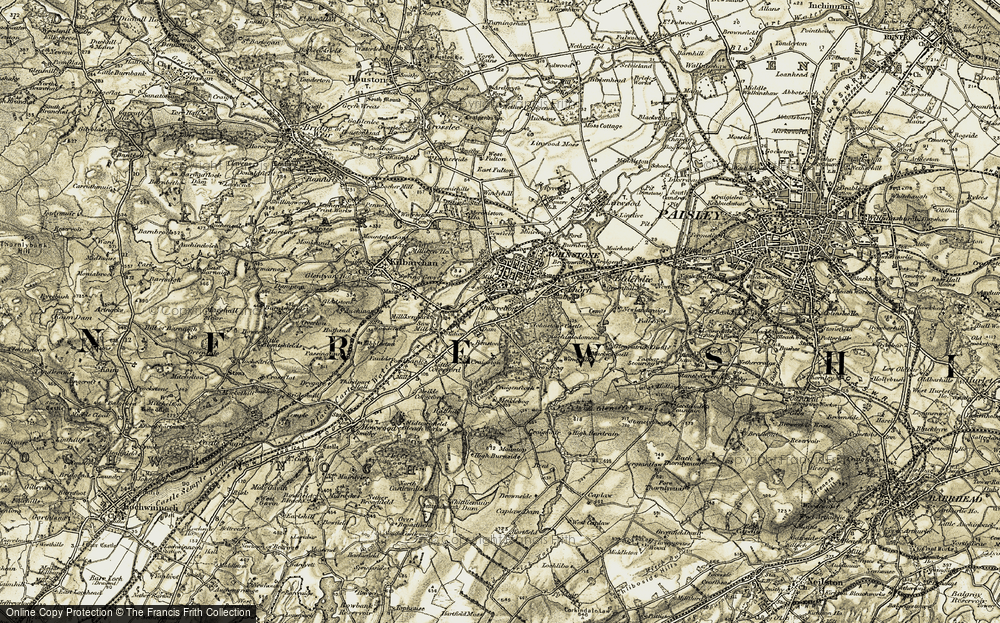 Old Map of Quarrelton, 1905-1906 in 1905-1906