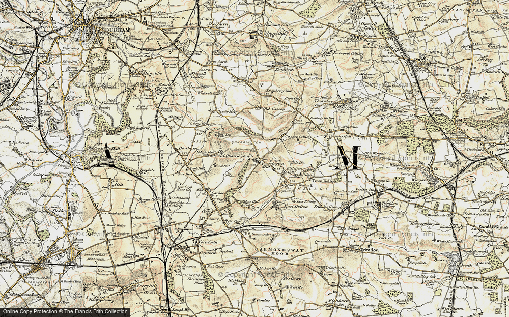 Old Map of Quarrington Hill, 1901-1904 in 1901-1904