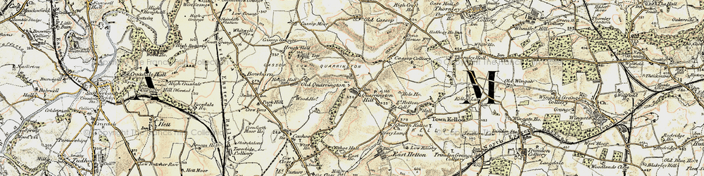 Old map of Quarrington Hill in 1901-1904