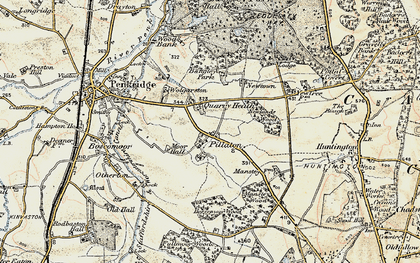 Old map of Quarry Heath in 1902