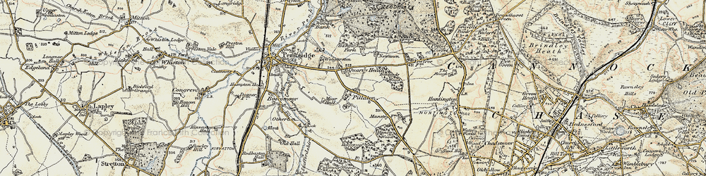 Old map of Quarry Heath in 1902