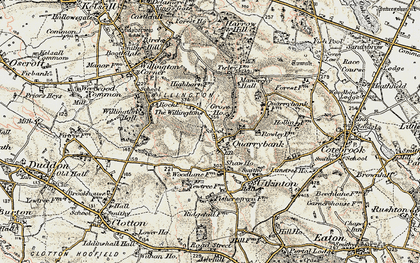 Old map of Tirley Garth in 1902-1903