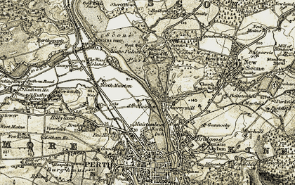 Old map of Quarrymill in 1906-1908