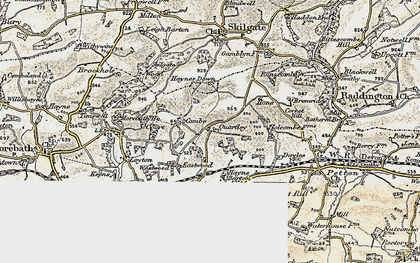Old map of Quartley in 1898-1900