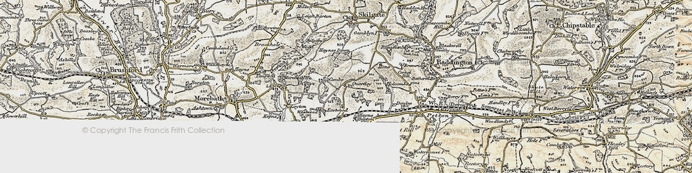 Old map of Quartley in 1898-1900