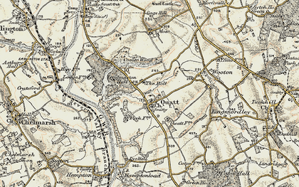 Old map of Quatt in 1902