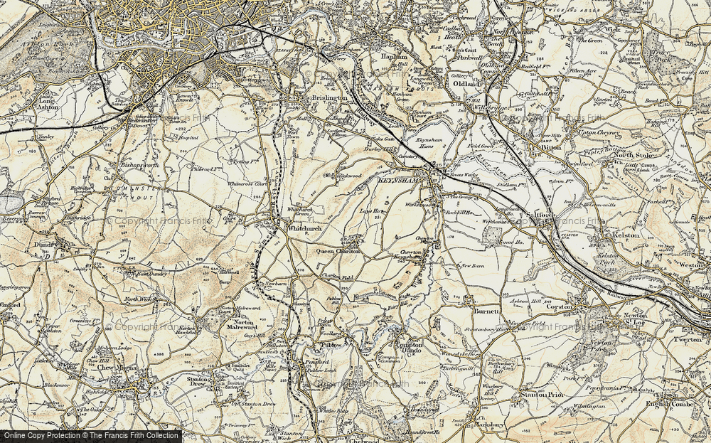 Old Map of Queen Charlton, 1899 in 1899
