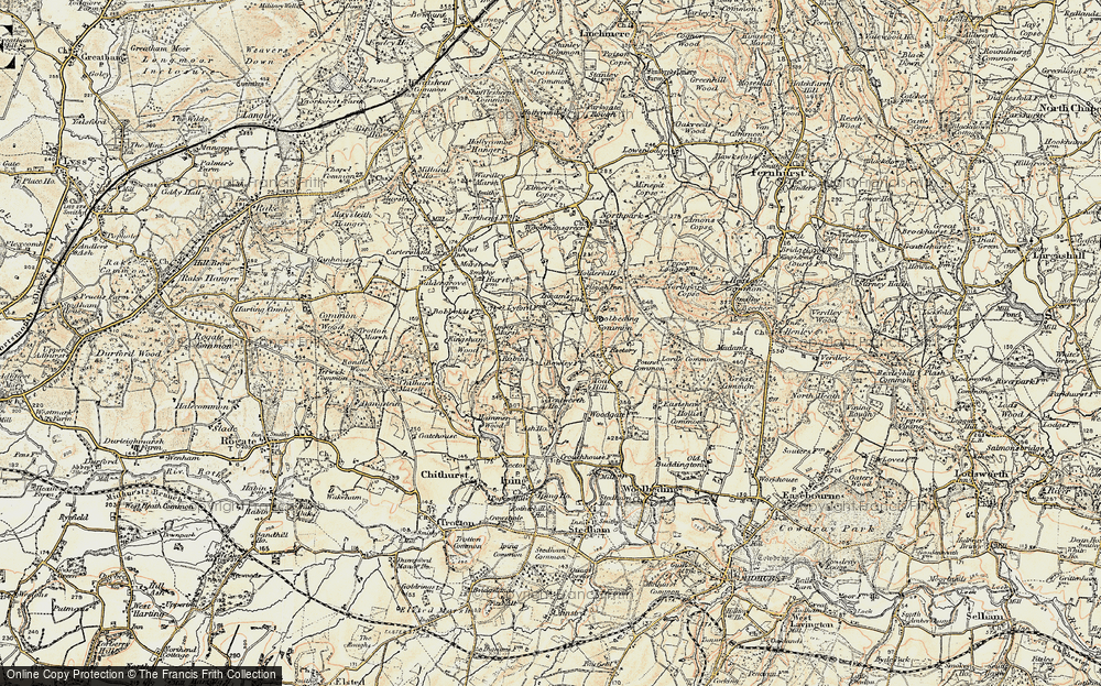Old Map of Queen's Corner, 1897-1900 in 1897-1900