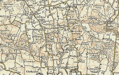 Old map of Queen's Corner in 1897-1900