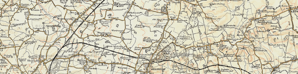 Old map of Queen's Park in 1898