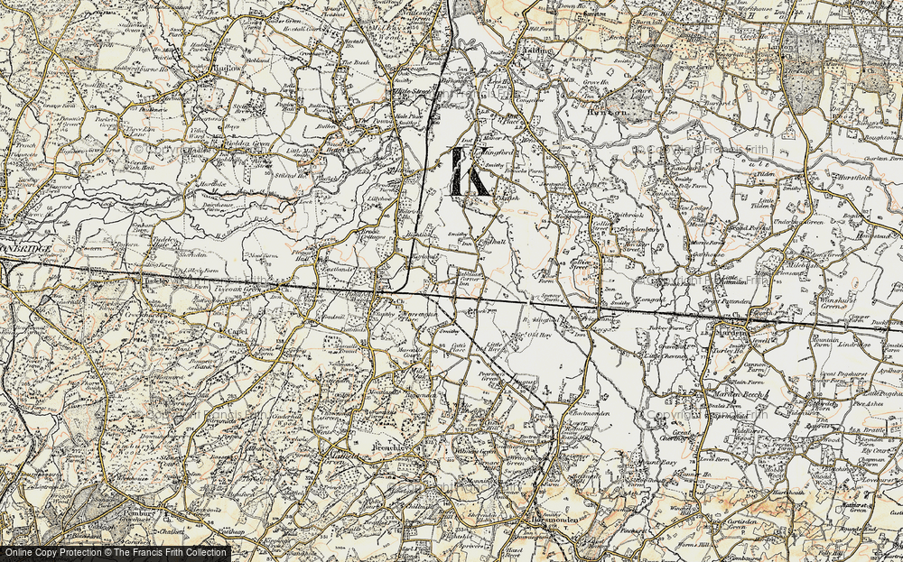 Old Map of Queen Street, 1897-1898 in 1897-1898