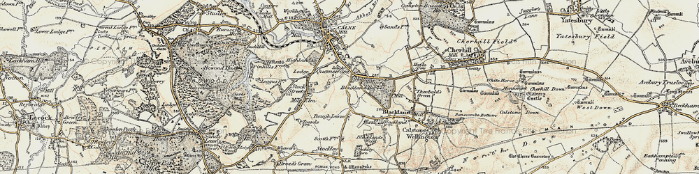 Old map of Quemerford in 1899
