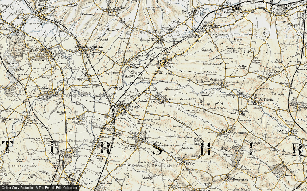 Old Map of Queniborough, 1902-1903 in 1902-1903