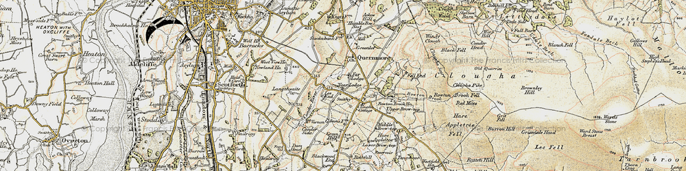 Old map of Quernmore in 1903-1904