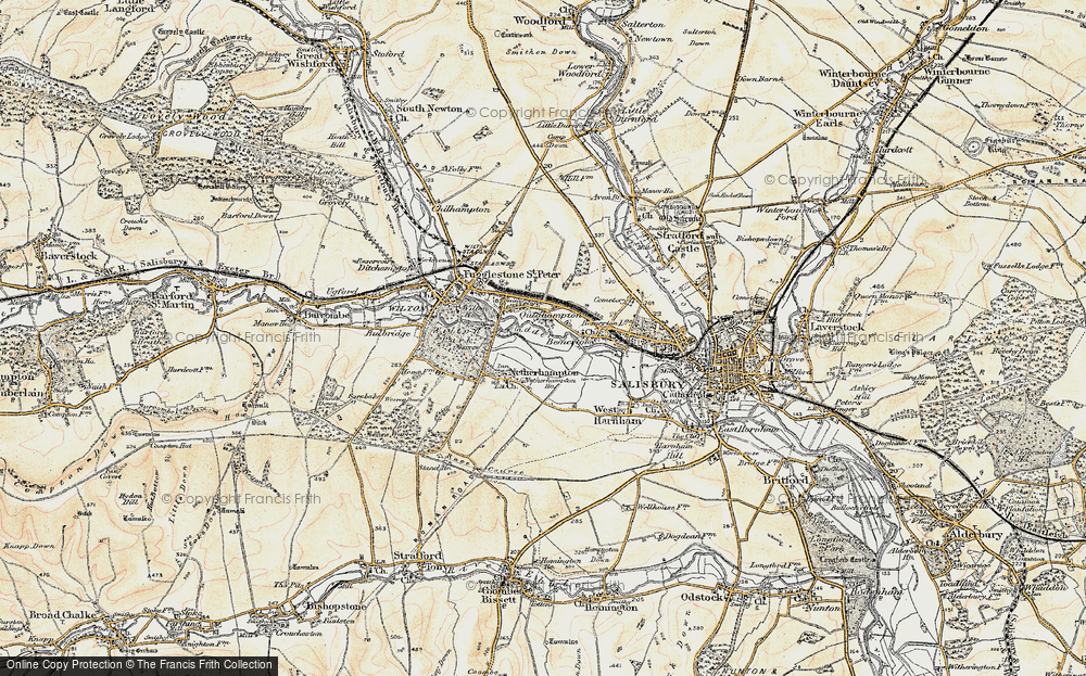 Old Map of Quidhampton, 1897-1898 in 1897-1898