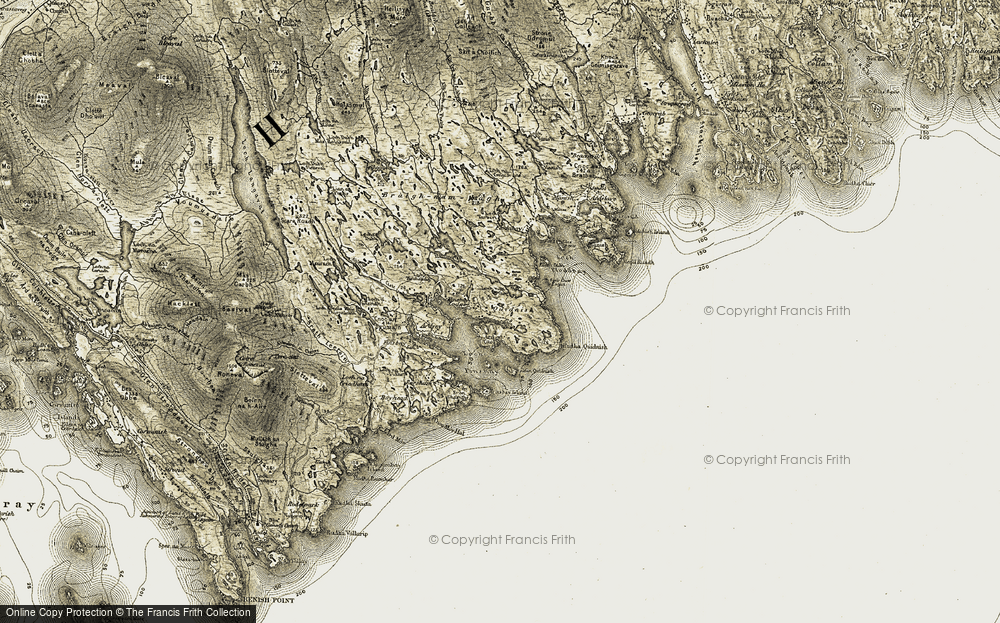 Old Map of Quidinish, 1908-1911 in 1908-1911