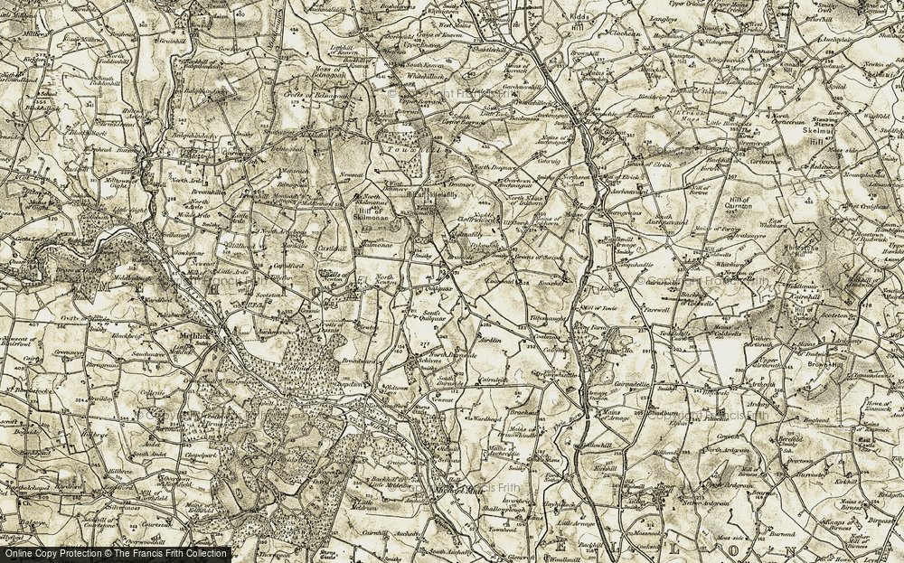 Old Map of Quilquox, 1909-1910 in 1909-1910