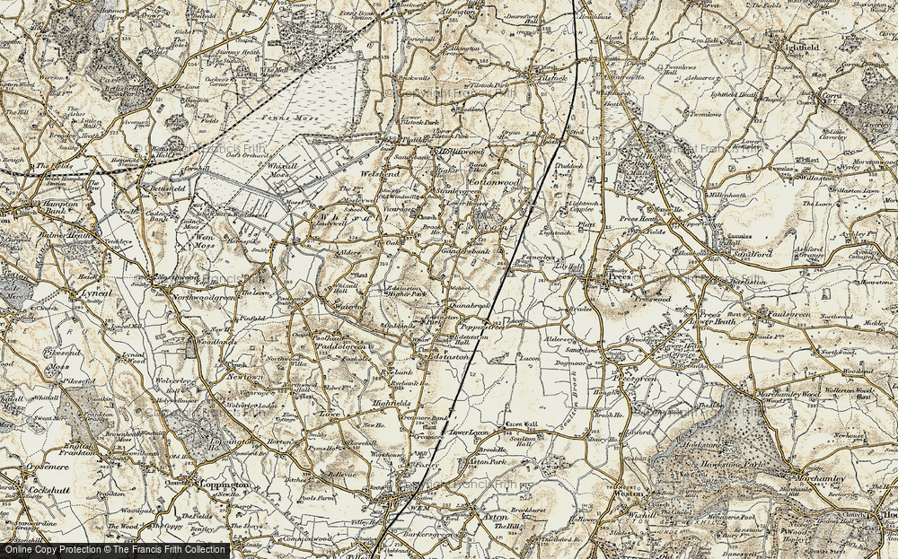 Old Map of Quina Brook, 1902 in 1902