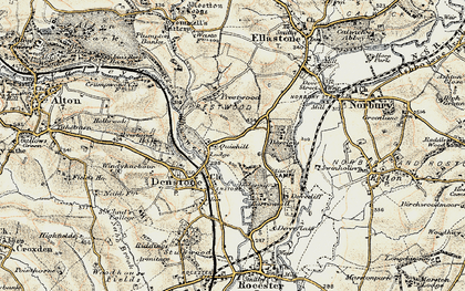 Old map of Quixhill in 1902