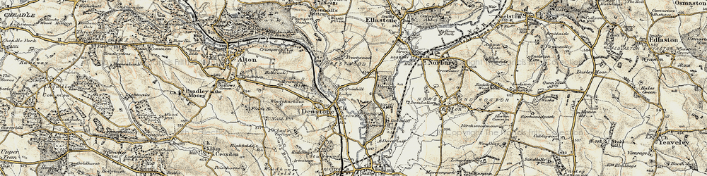 Old map of Barrowhill in 1902