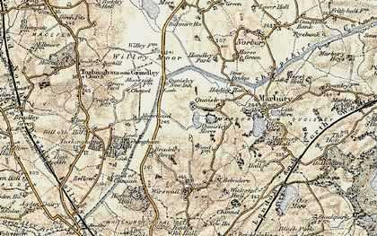 Old map of Quoisley in 1902