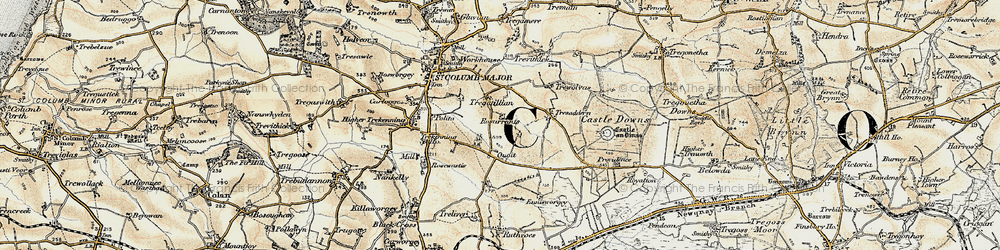 Old map of Quoit in 1900
