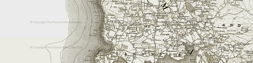 Old map of Quoyloo in 1912