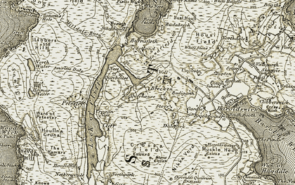 Old map of Quoys in 1912