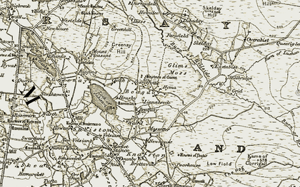 Old map of Quoyscottie in 1912