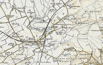Old map of Raby in 1901-1904