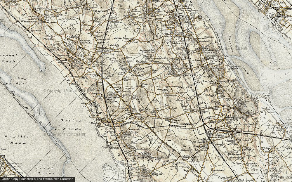 Old Map of Raby, 1902-1903 in 1902-1903