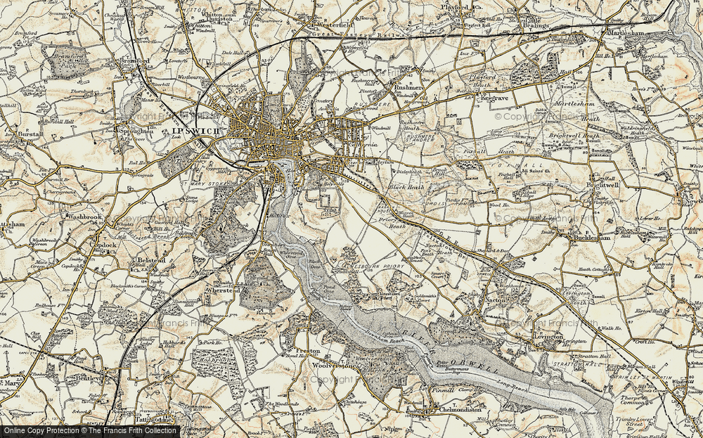 Old Map of Racecourse, 1898-1901 in 1898-1901