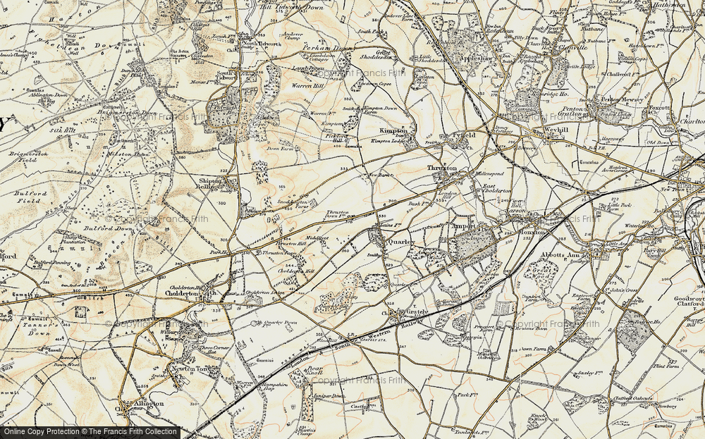 Old Map of Racedown, 1897-1899 in 1897-1899