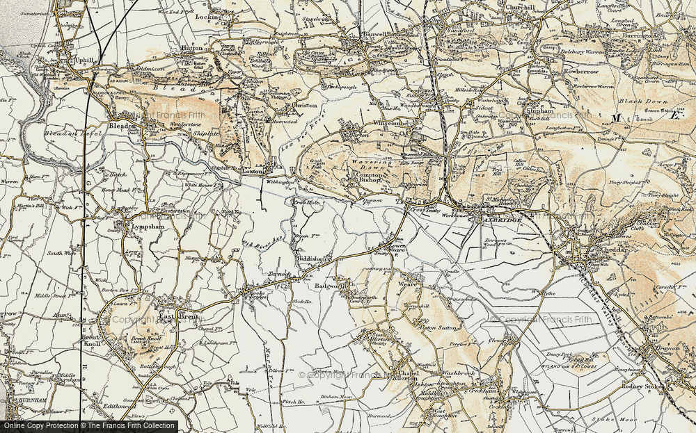 Old Map of Rackley, 1899-1900 in 1899-1900
