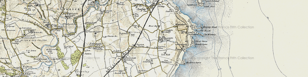 Old map of Radcliffe in 1901-1903