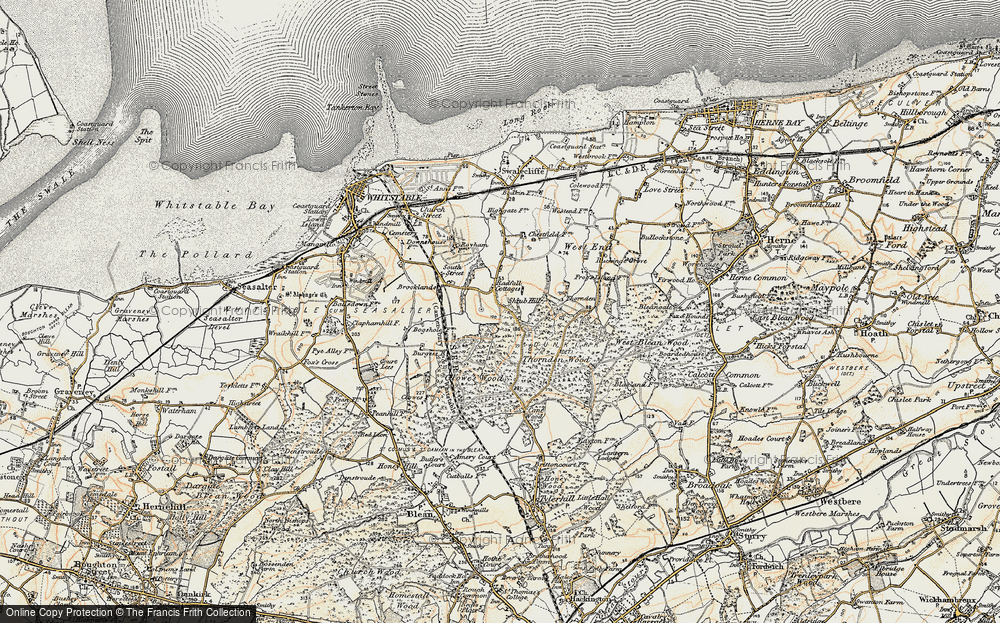 Old Map of Radfall, 1898-1899 in 1898-1899