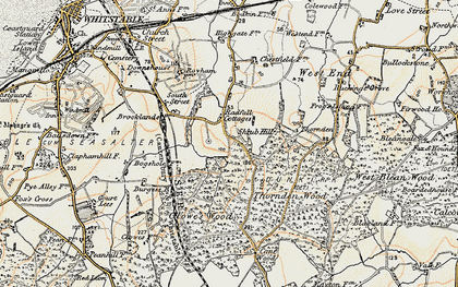 Old map of Radfall in 1898-1899