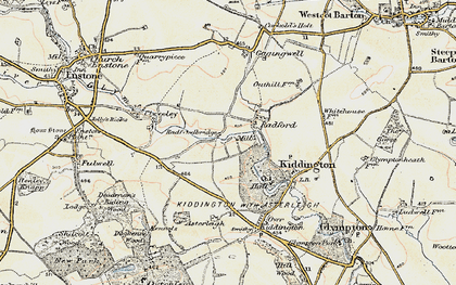 Old map of Radford in 1898-1899