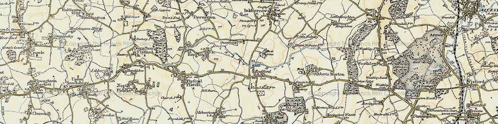 Old map of Radford in 1899-1902