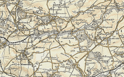 Old map of Radford in 1899