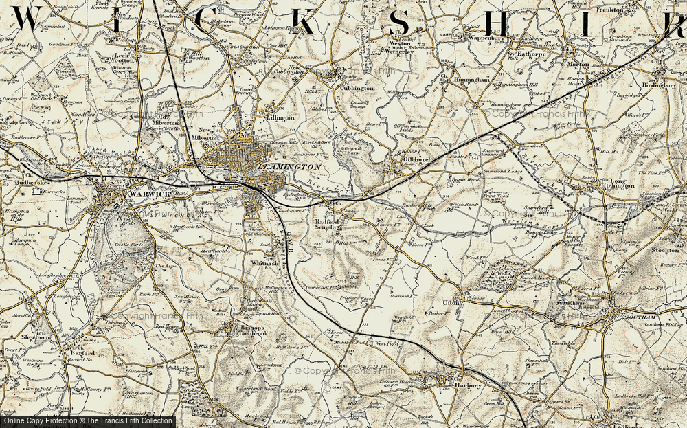 Old Map of Radford Semele, 1898-1902 in 1898-1902