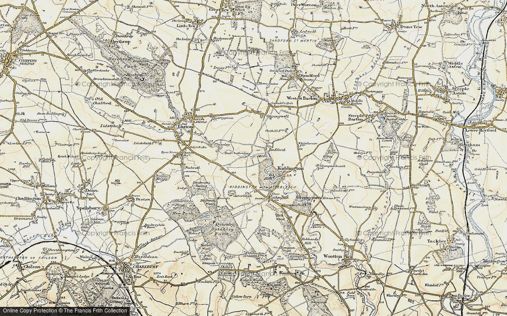 Old Map of Radfordbridge, 1898-1899 in 1898-1899