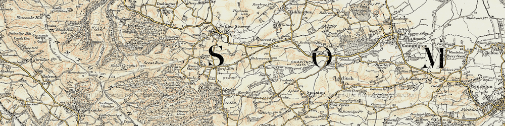 Old map of Radlet in 1898-1900