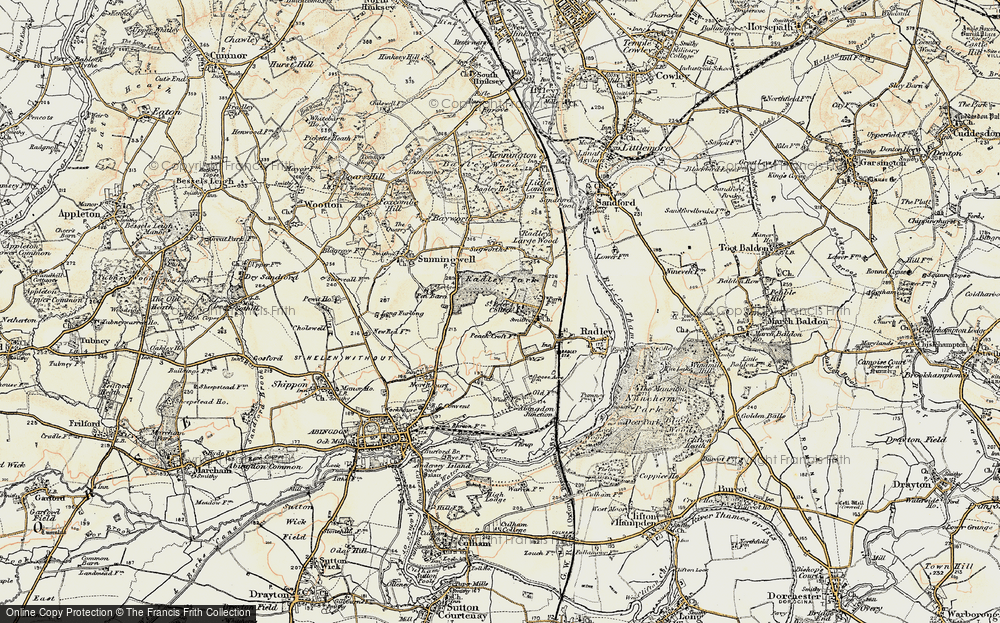 Old Map of Radley Park, 1897-1899 in 1897-1899