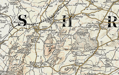 Old map of Radlith in 1902-1903