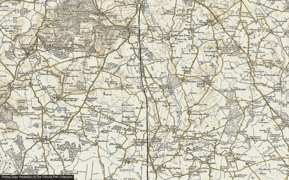Old Map of Radmoor, 1902 in 1902
