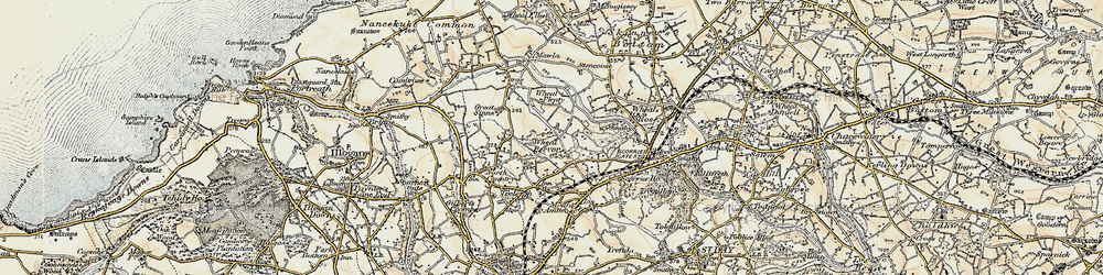 Old map of Radnor in 1900